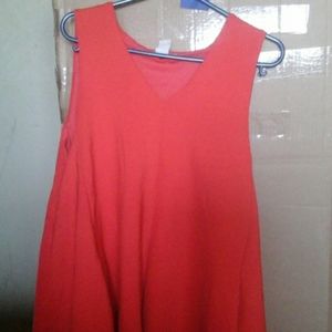 A light red dress